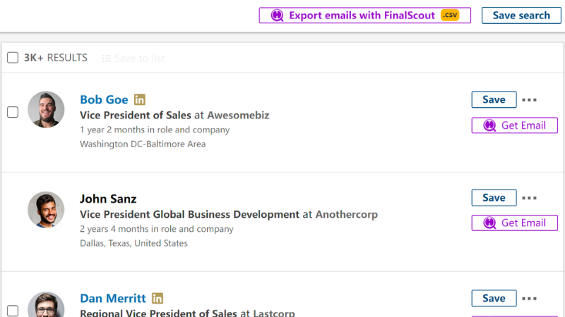 FinalScout Review: A Chrome Extension for Finding and Connecting with LinkedIn Users 3 finalscout1